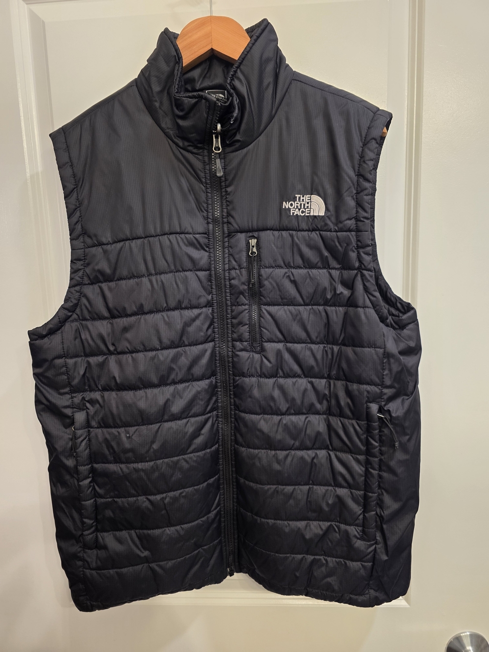 The North Face Primaloft Insulated Vest Men's Large Black Full Zip Puffer